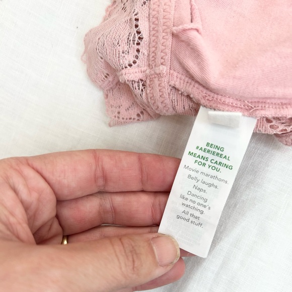 Aerie ANYTIME Sunflower Lace Padded Plunge Bralette - Picture 10 of 13